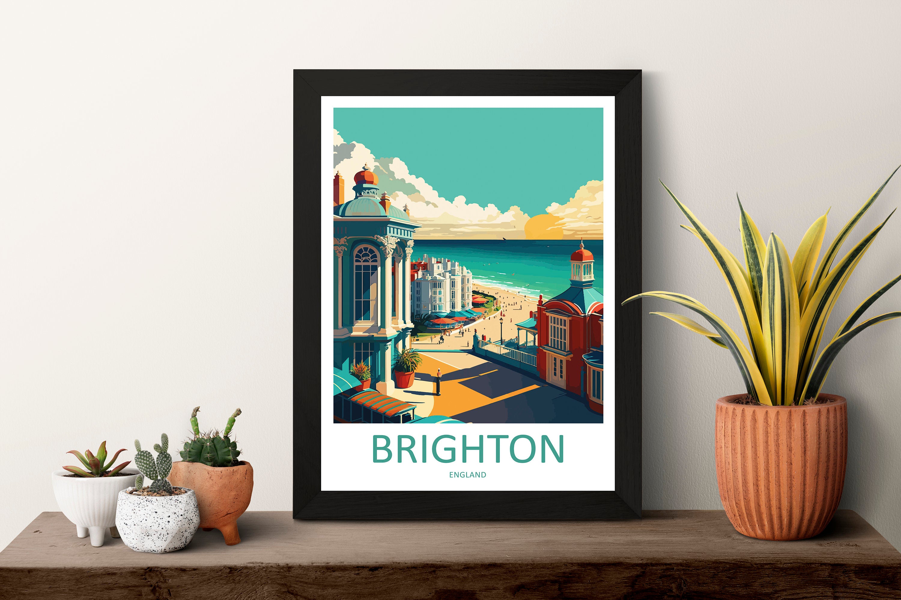 Brighton Pier Print Brighton Home Decor Seascape Art Print Brighton