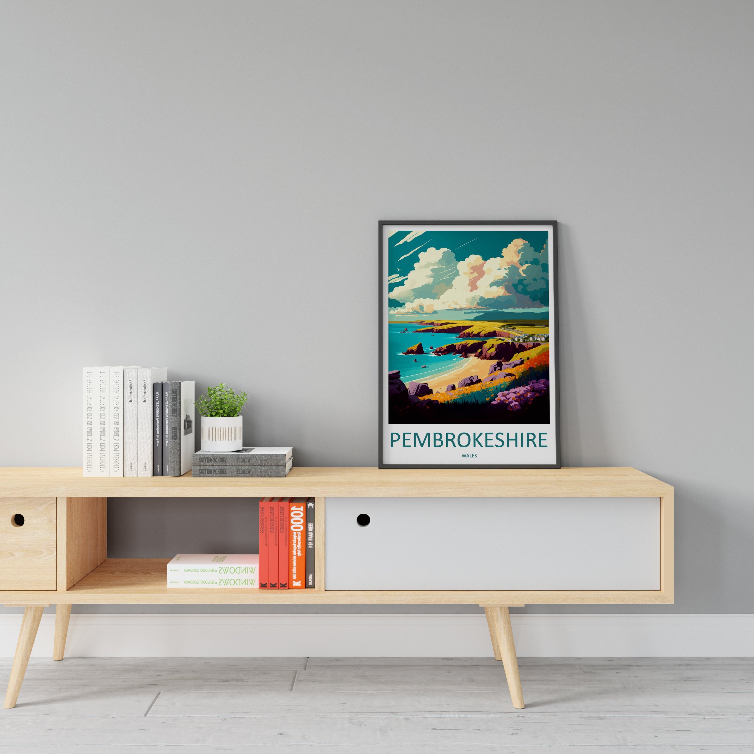 Pembrokeshire Print Pembrokeshire Home Decor Landscape Art Print Pembrokeshire