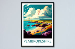 Pembrokeshire Print Pembrokeshire Home Decor Landscape Art Print Pembrokeshire