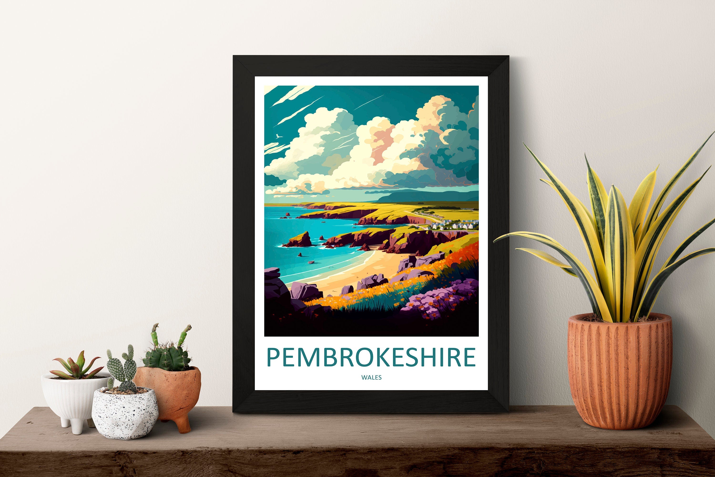 Pembrokeshire Print Pembrokeshire Home Decor Landscape Art Print Pembrokeshire