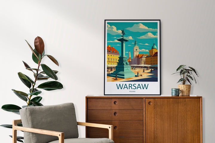 Warsaw Cityscape Print Warsaw Home Decor European City Art Print Warsaw Wall Art for Poland Enthusiast Gift Wall Hanging Warsaw Poland Decor