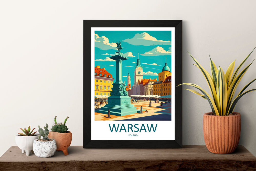 Warsaw Cityscape Print Warsaw Home Decor European City Art Print Warsaw Wall Art for Poland Enthusiast Gift Wall Hanging Warsaw Poland Decor