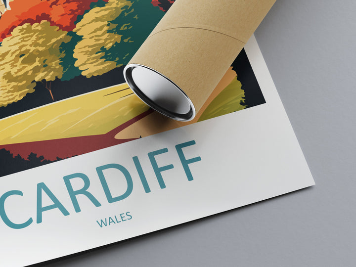 Cardiff Castle Print Cardiff Castle Home Decor Landscape Art Print Cardiff Castle Wall Art Wales Enthusiast Gift Wall Hanging Cardiff Wales