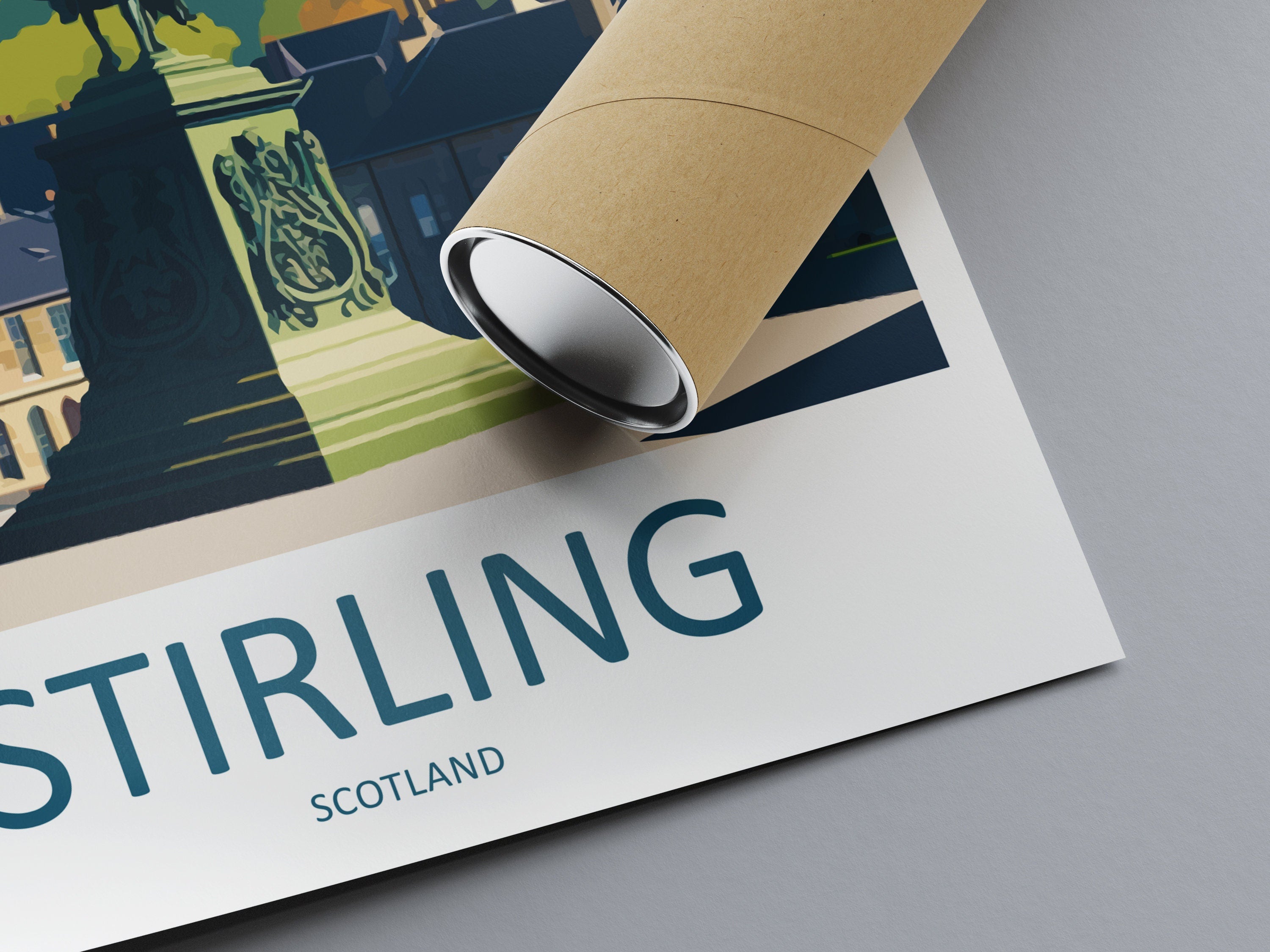 Stirling Print Stirling Home Décor Scotland City Art Print Stirling