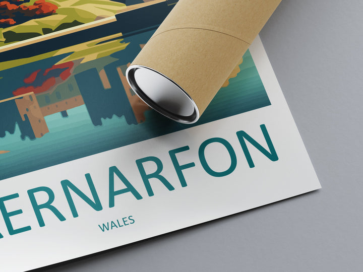 Caernarfon Castle Print Caernarfon Castle Home Décor Landscape Art Print Caernarfon Castle Wall Art for Wales Enthusiast Gift Wall Hanging
