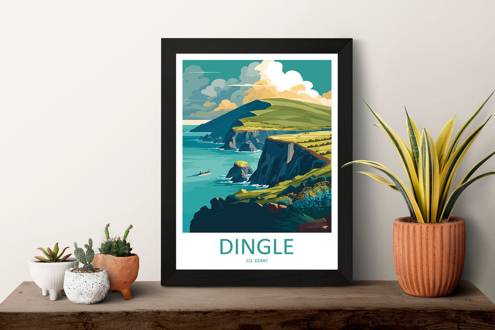 Dingle Peninsula Print Dingle Peninsula Home Decor Landscape Art Print Dingle Peninsula Wall Art for Ireland Enthusiast Gift Wall Hanging