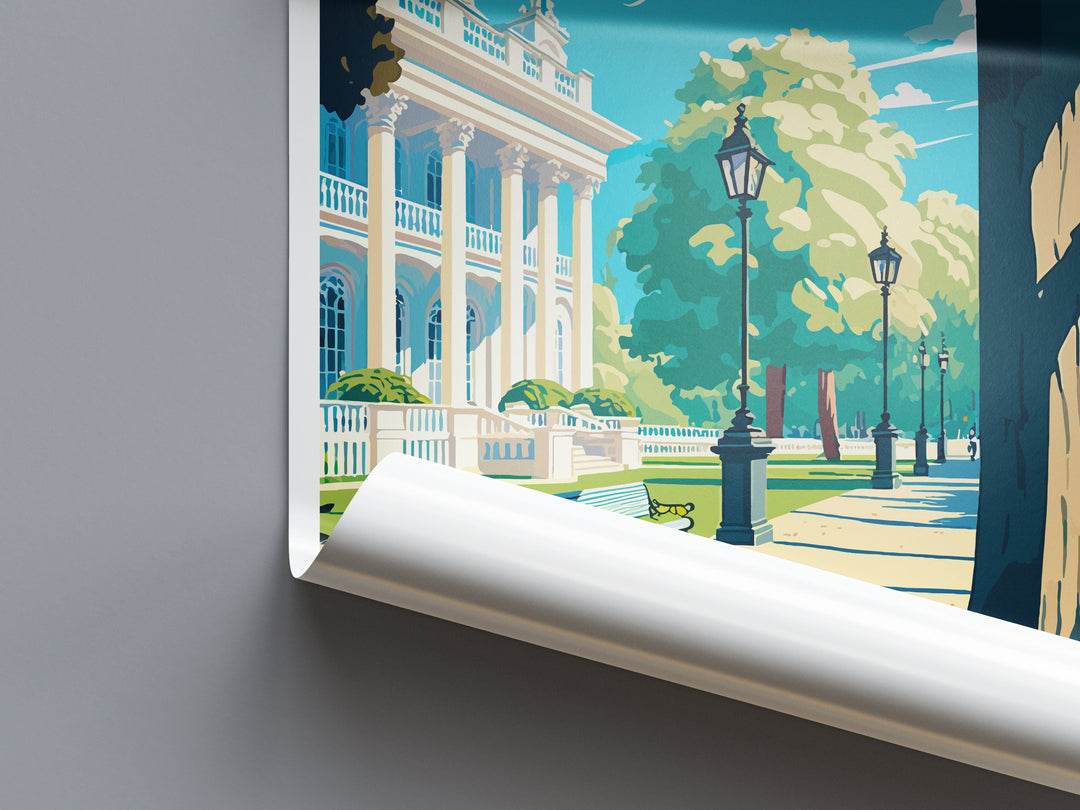 Hyde Park Print Hyde Park Home Decor Landscape Art Print Hyde Park Wall Art for London Enthusiast Gift Wall Hanging Hyde Park London Poster