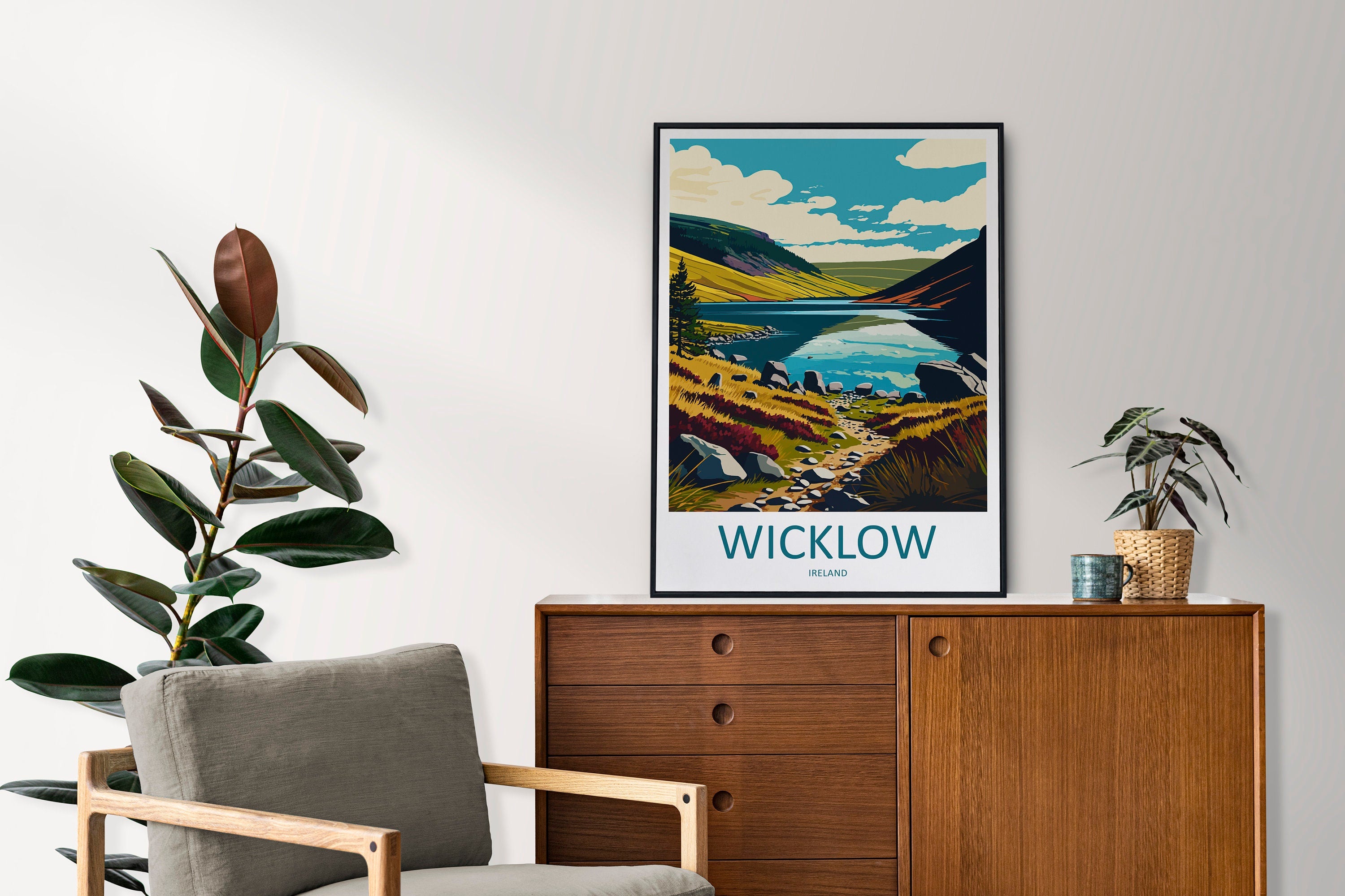 Wicklow Mountains Print Wicklow Home Decor Landscape Art Print Wicklow