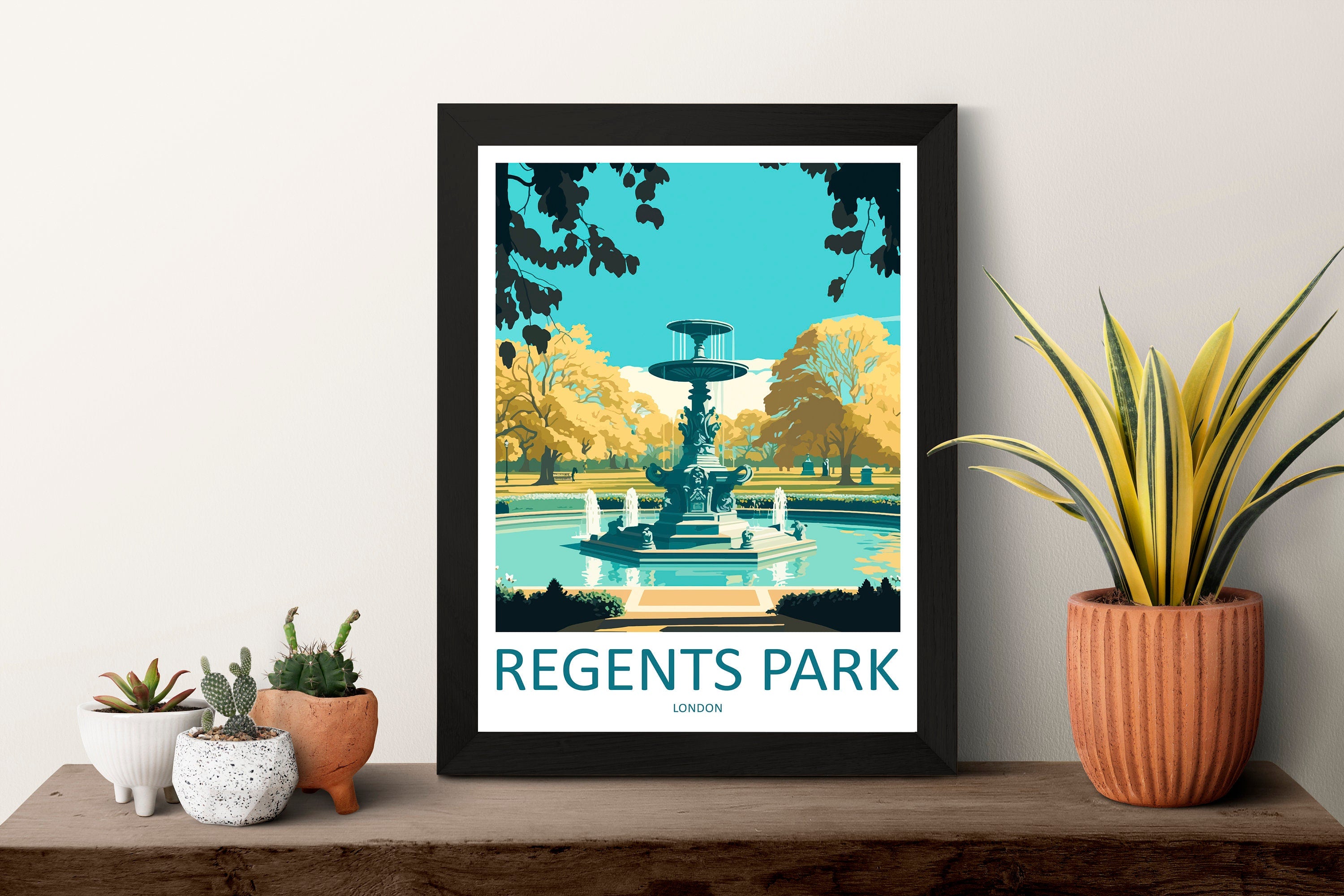 Regent's Park Print Regent's Park Home Decor Landscape Art Print Regent's Park