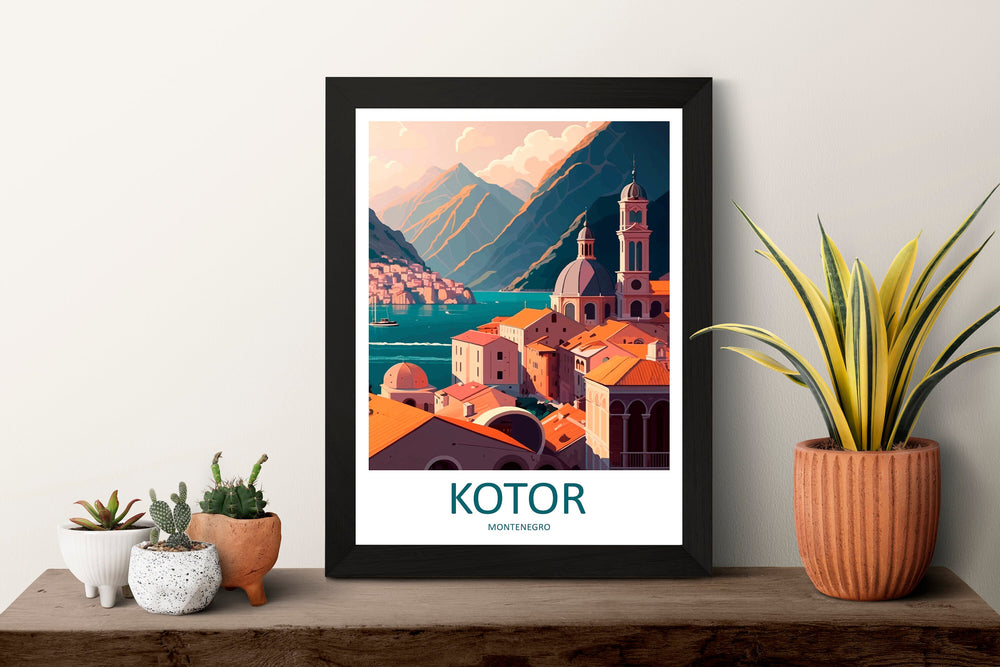 Kotor Print Kotor Home Décor Landscape Art Print Kotor Wall Art for Montenegro Enthusiast Gift Wall Hanging Kotor Montenegro Wall Print Art