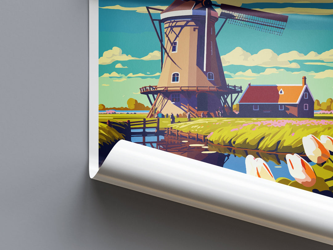 kinderdijk Travel Print kinderdijk Home Décor kinderdijk Art Print kinderdijk Wall Print kinderdijk Gift For Netherlands Art kinderdijk