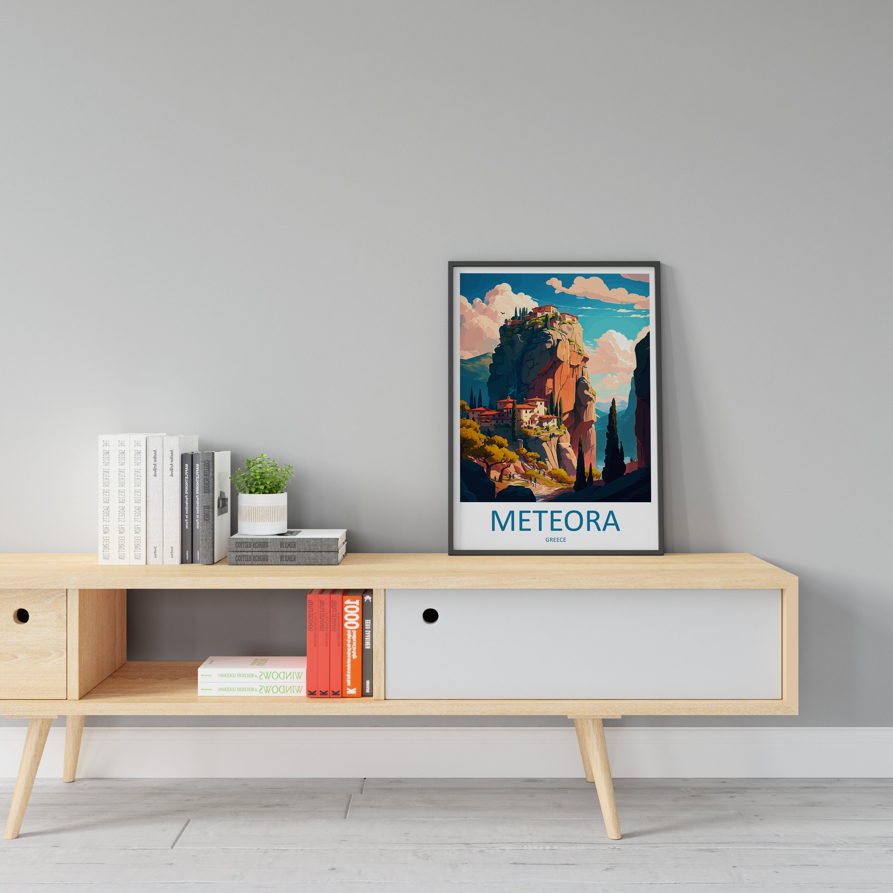 Meteora Travel Print