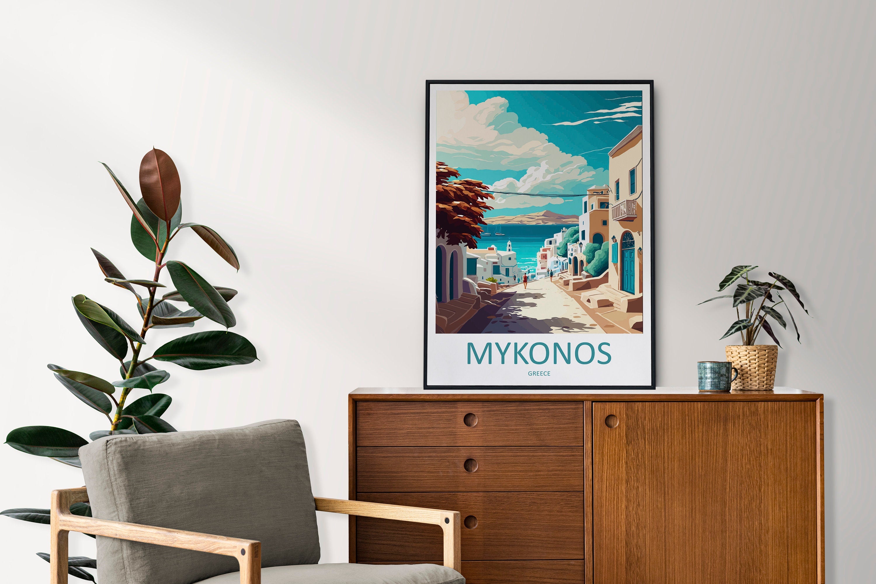 Mykonos Travel Print