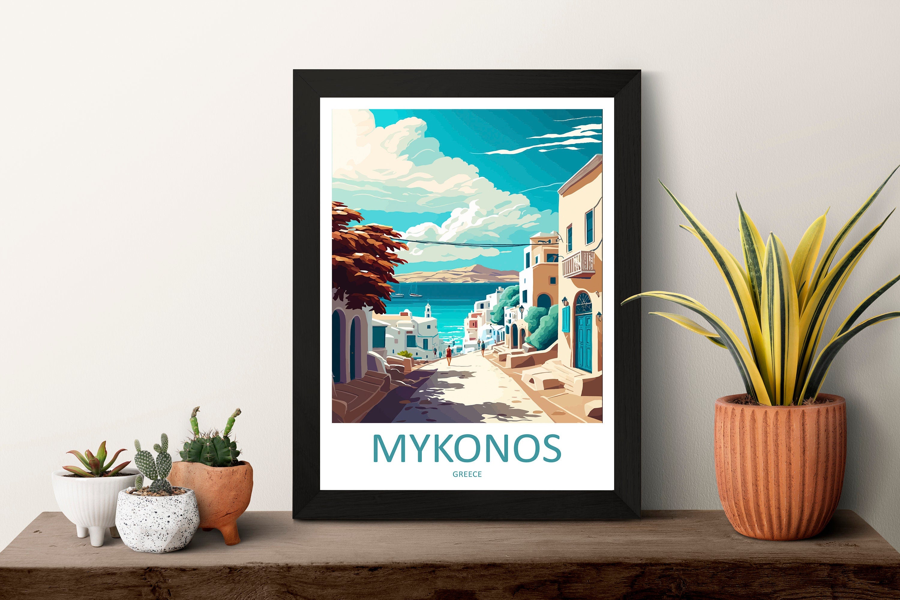 Mykonos Travel Print