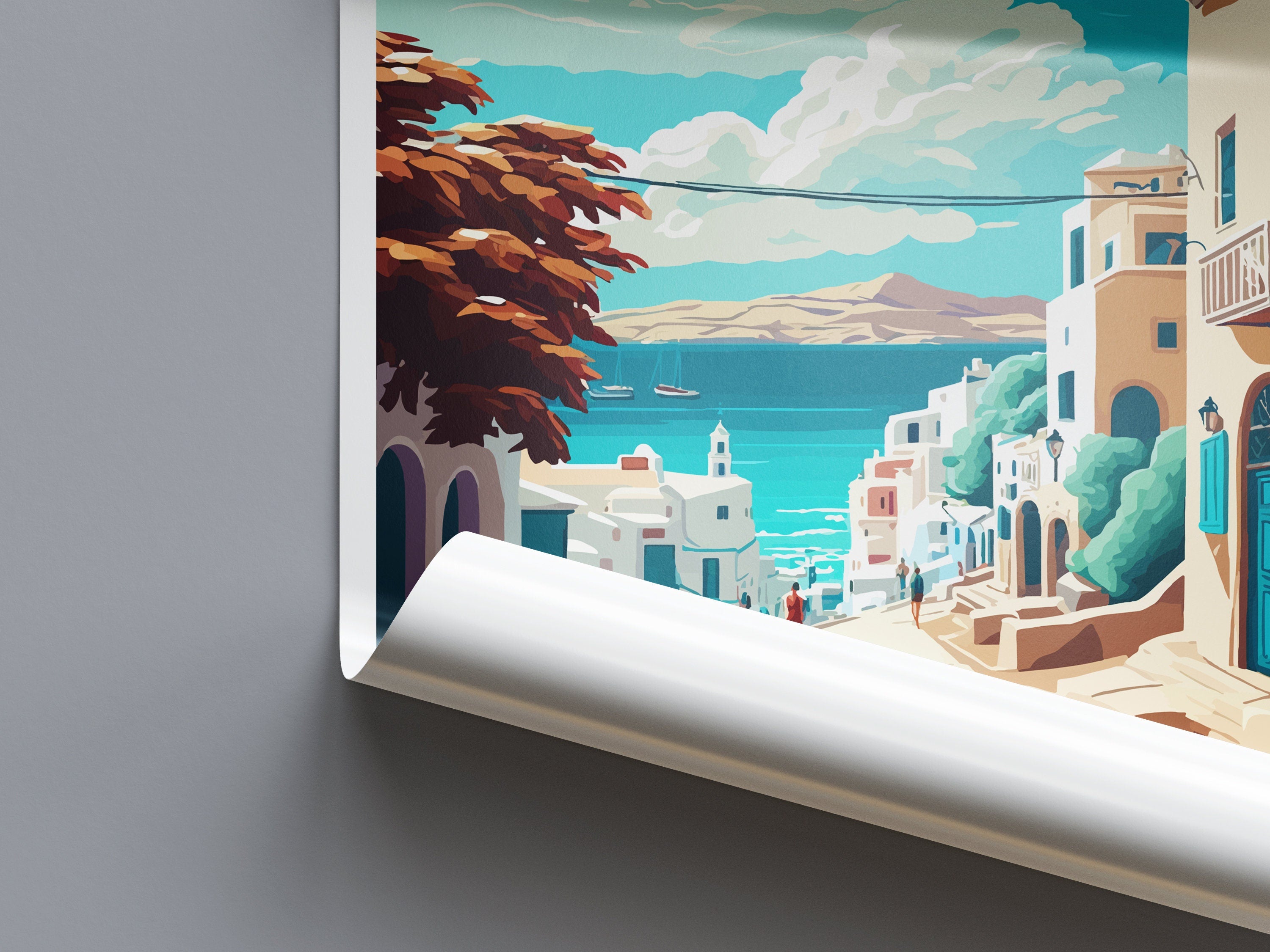 Mykonos Travel Print