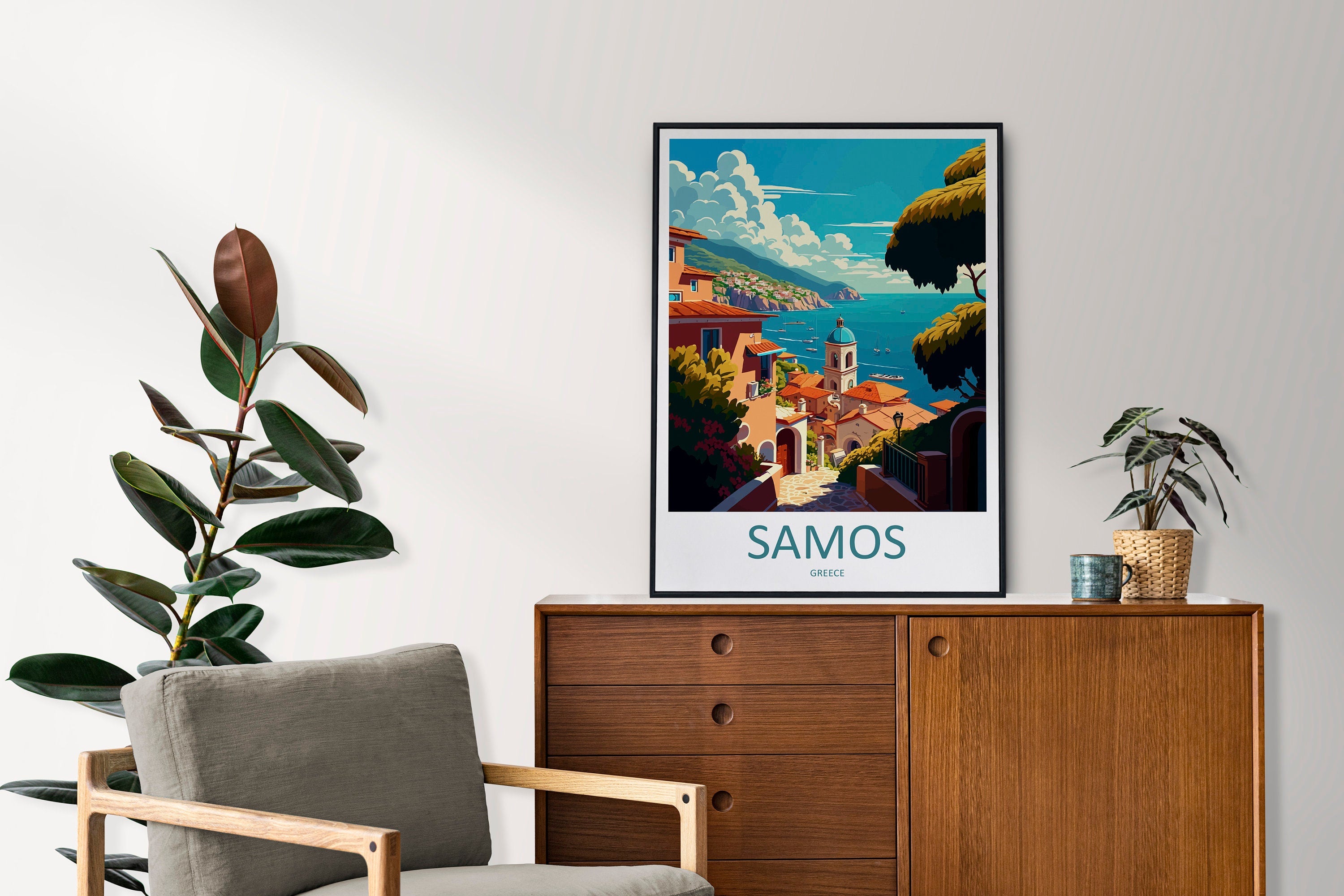 Samos Travel Print