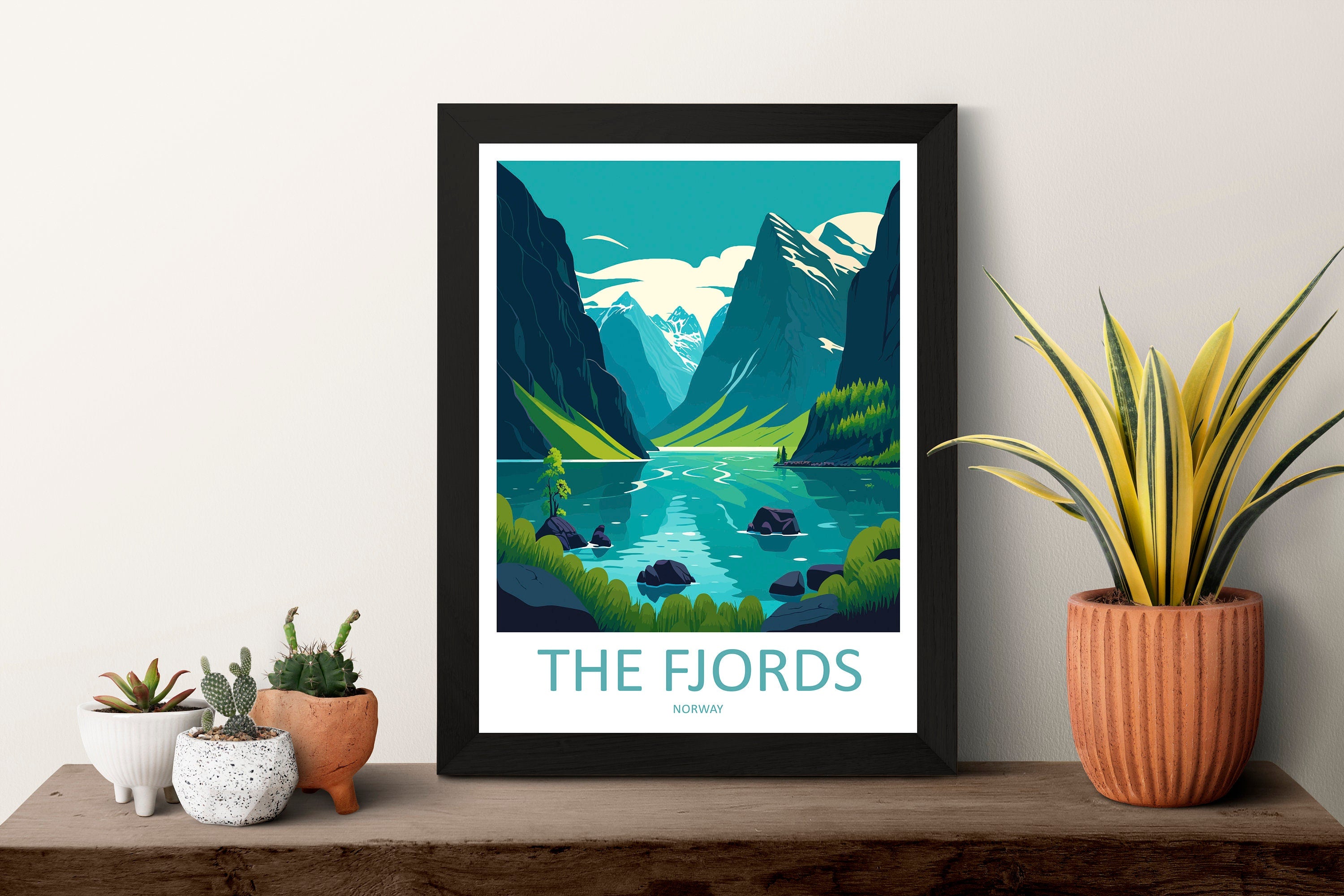 The Fjords Travel Print The Fjords Norway Home Décor The Fjords Art Print Norwegian Mountains Room Print For Scandinavian Mountains Gift Art