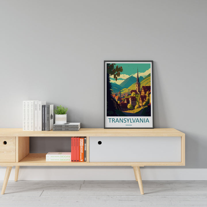 Transylvania Travel Print Transylvania Home Décor Romania Art Print Romania Village Room Print For Transylvania Gift Art Poster Wall Art