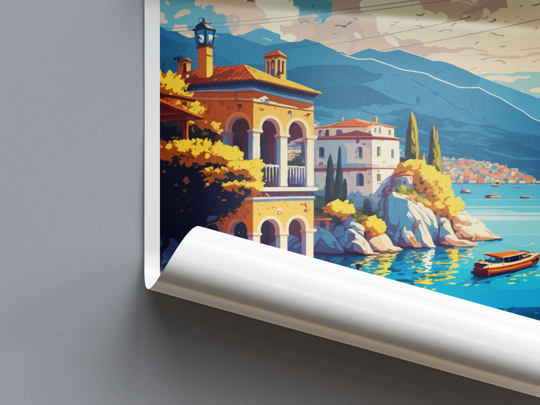 Ioannina Travel Print Wall Art Ioannina Greece Wall Hanging Home Decoration Ioannina Gift Art Lovers Wall Art Print Ioannina Greek Print Art