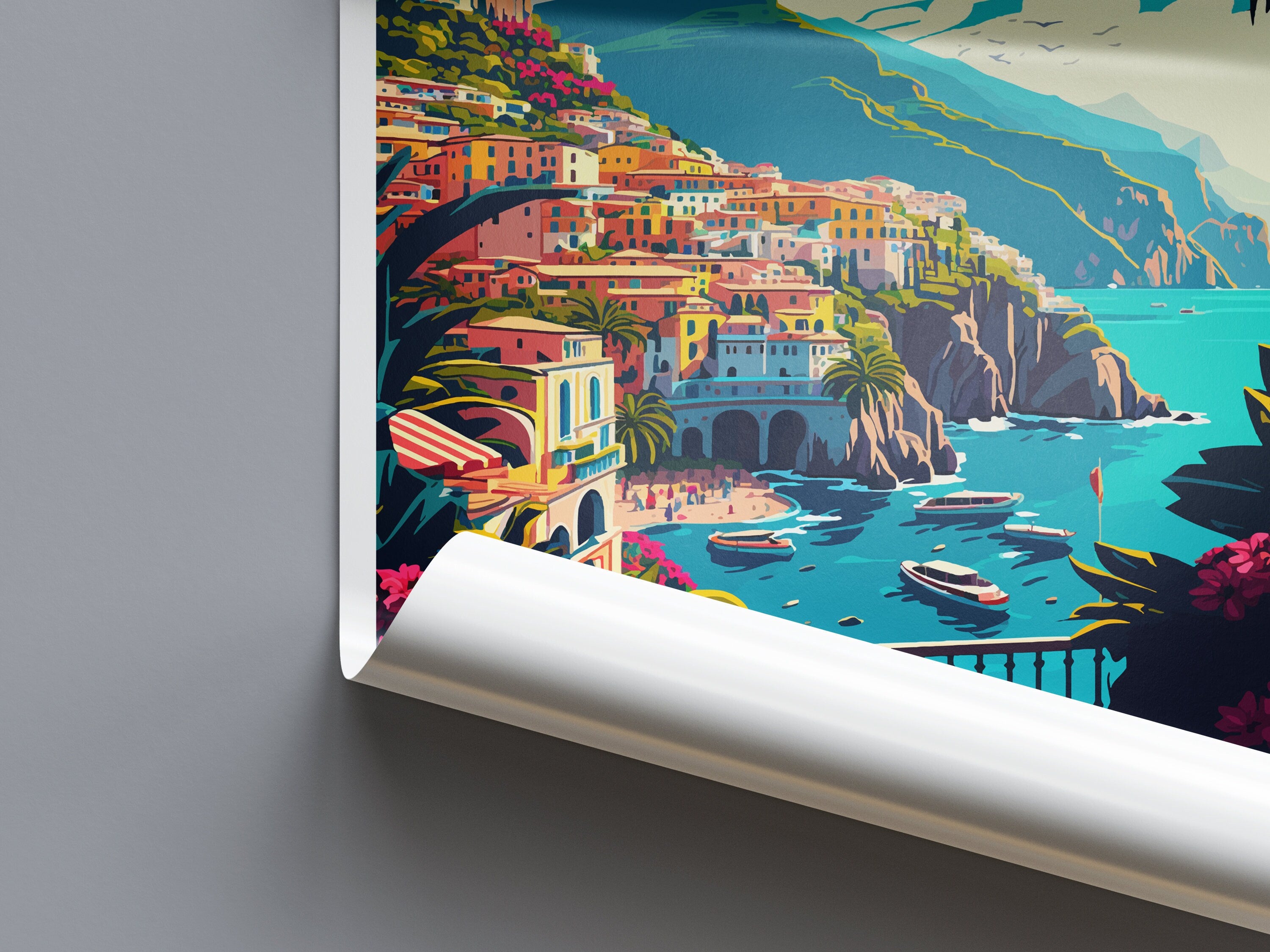 Amalfi Travel Print