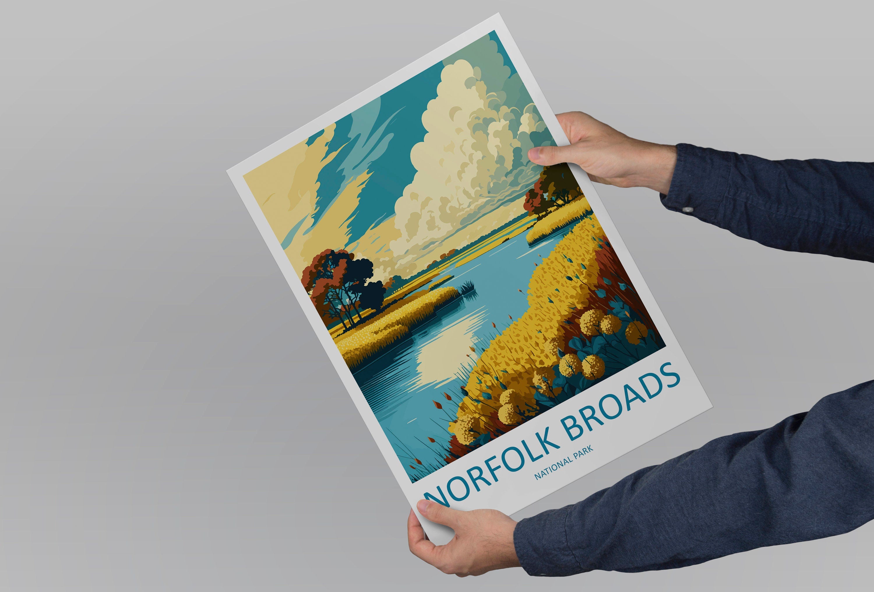 Norfolk Broads Travel Print