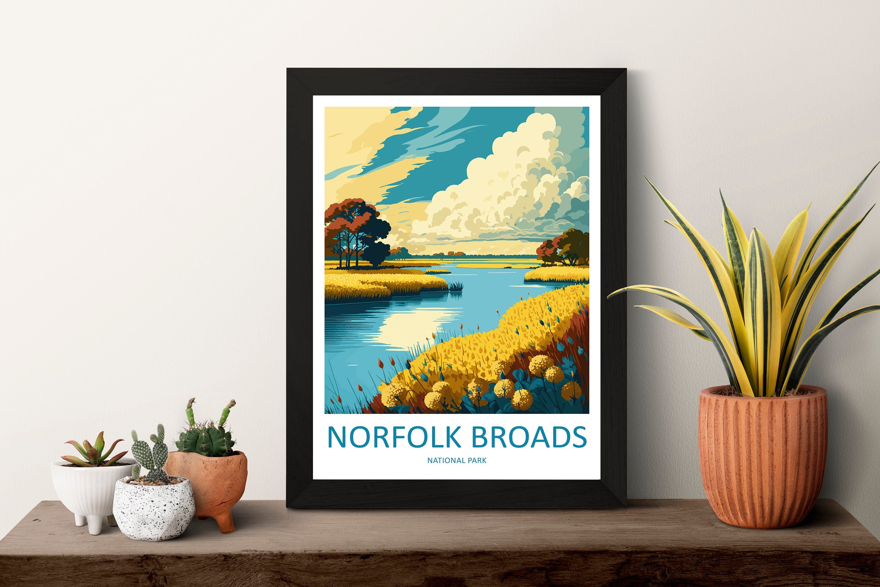 Norfolk Broads Travel Print