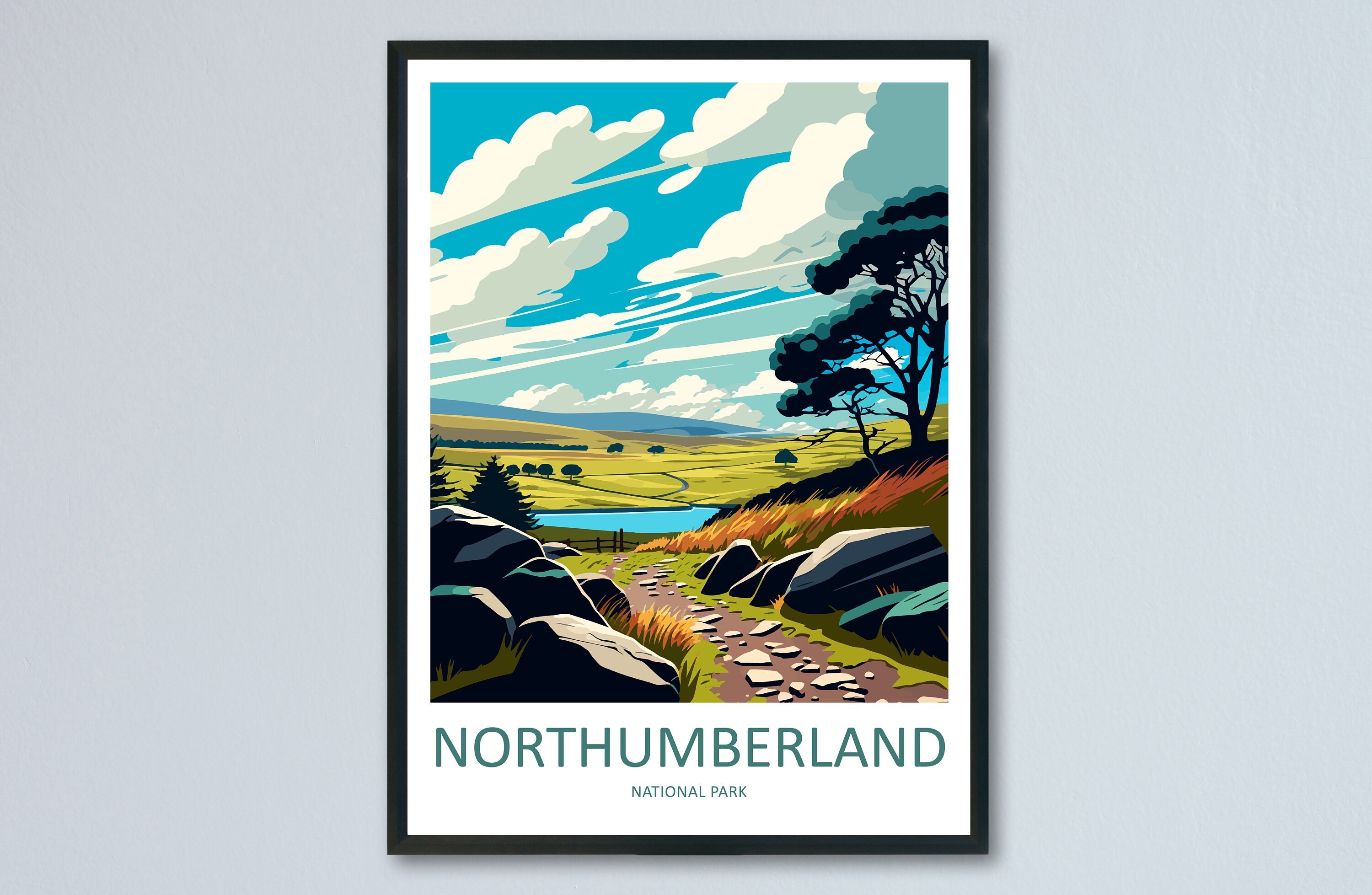 Northumberland Travel Print