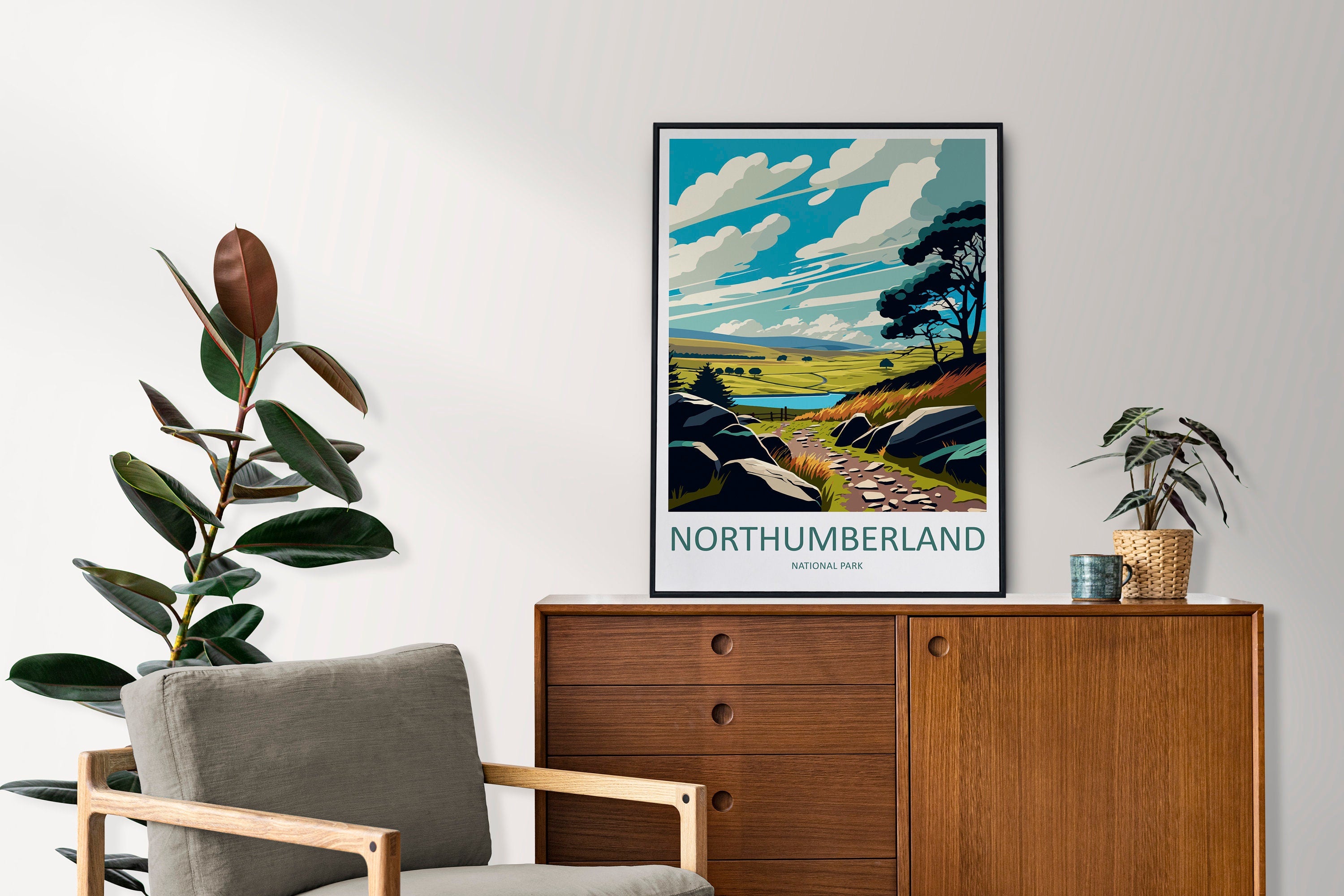 Northumberland Travel Print