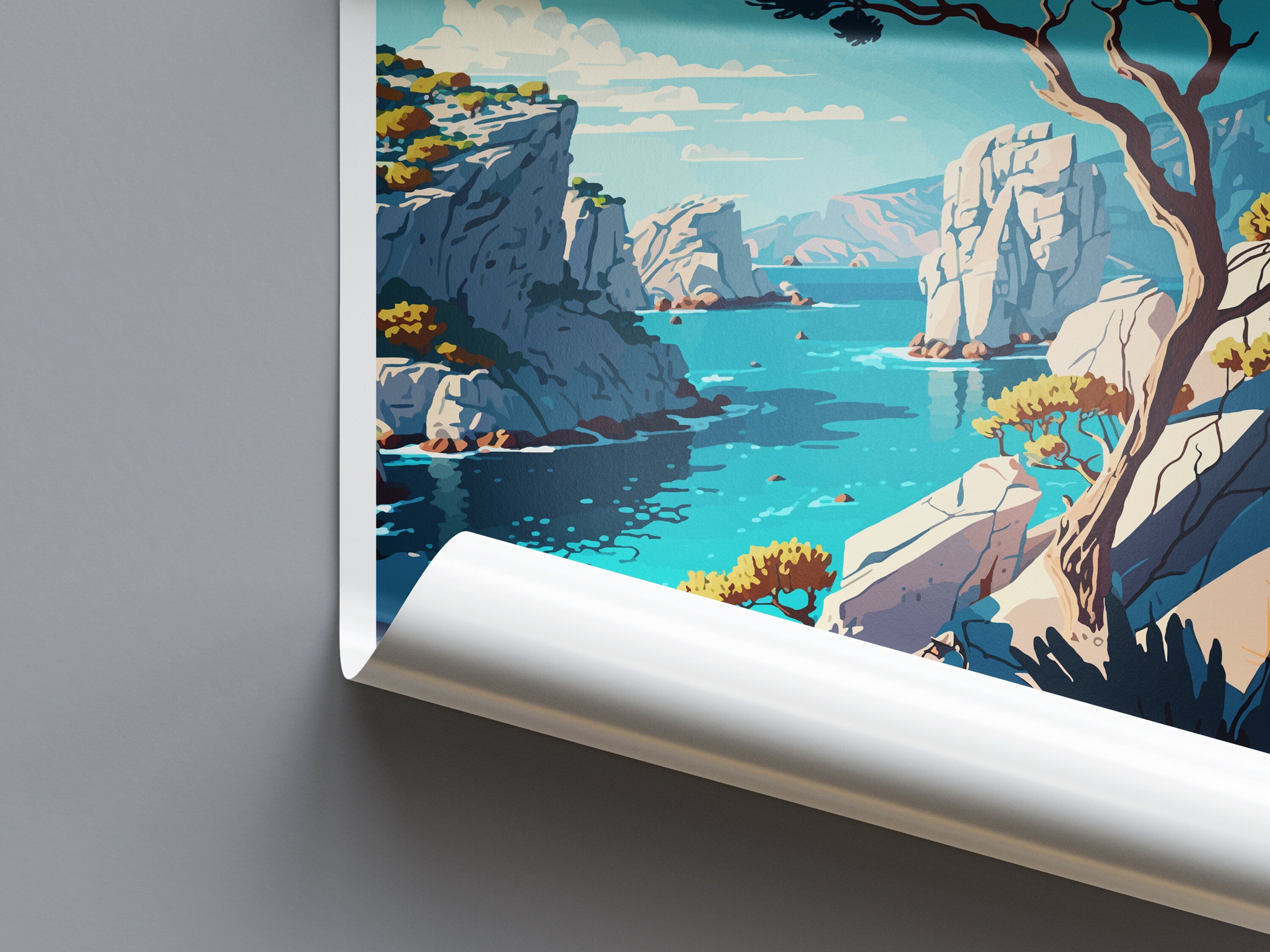 Calanques Travel Print