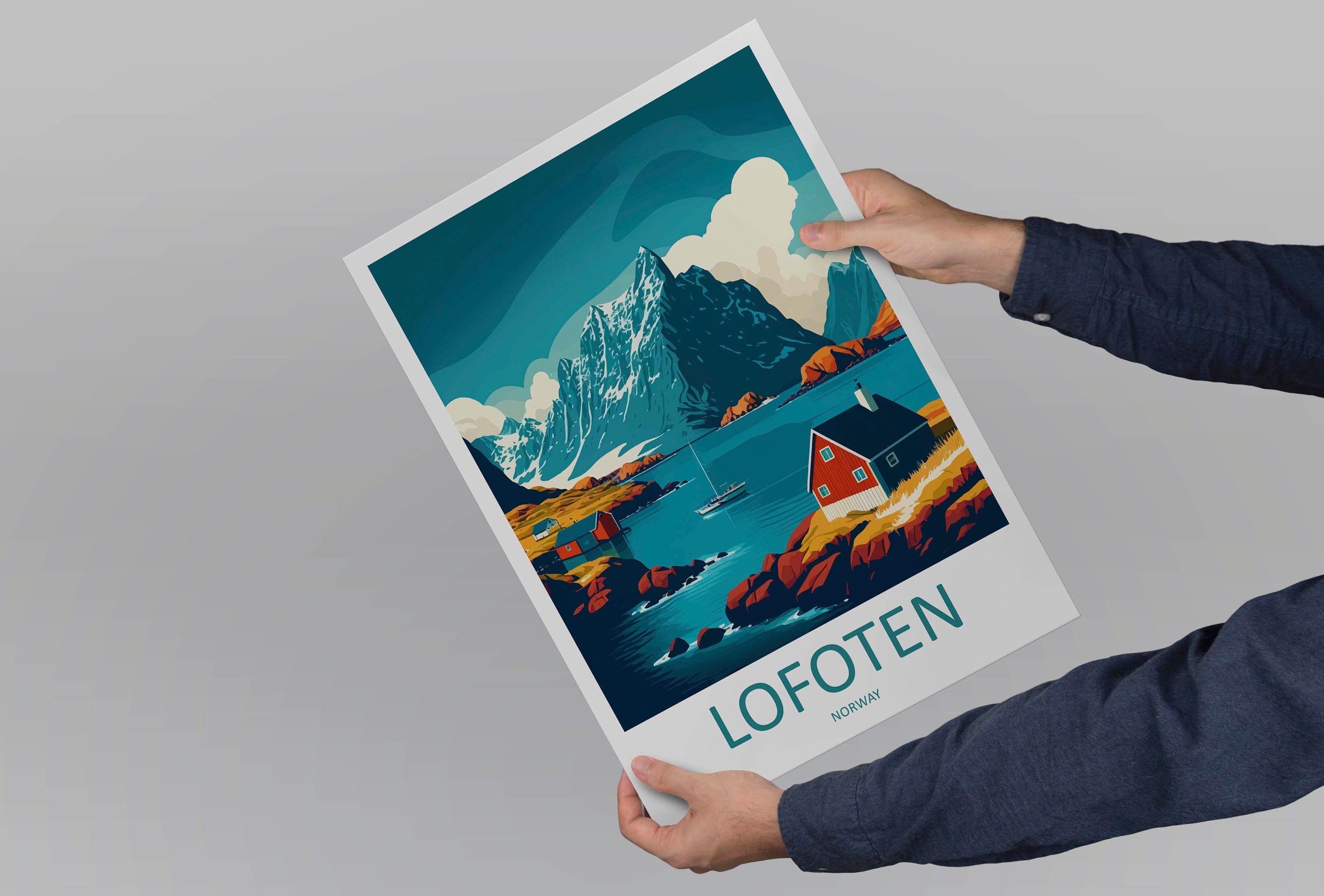 Lofoten Islands Travel Print Lofoten Home Décor Lofoten Islands Art Print Norwegian Wall Print For Lofoten Gift Wall Hanging Lofoten Artwork