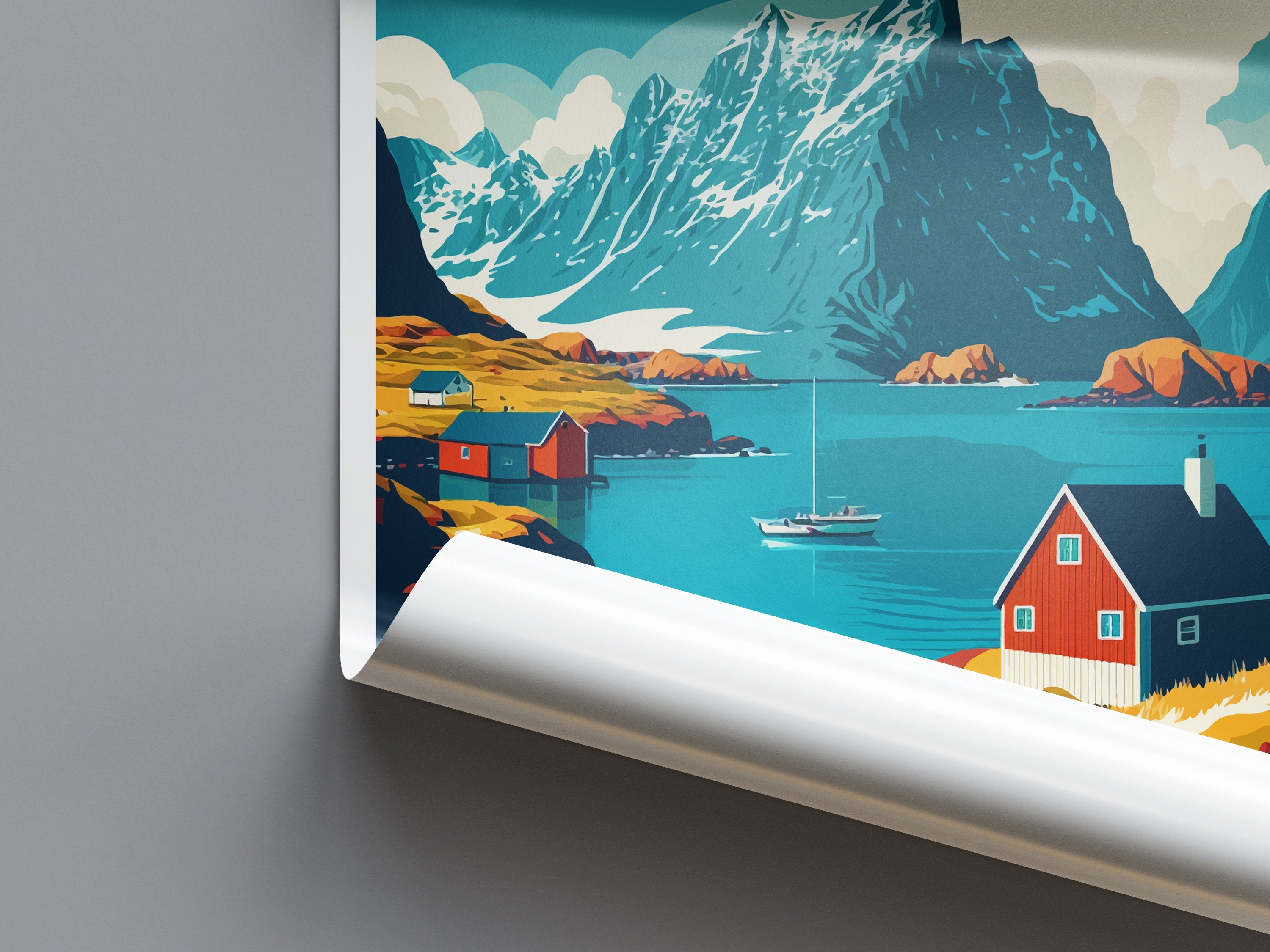 Lofoten Islands Travel Print Lofoten Home Décor Lofoten Islands Art Print Norwegian Wall Print For Lofoten Gift Wall Hanging Lofoten Artwork