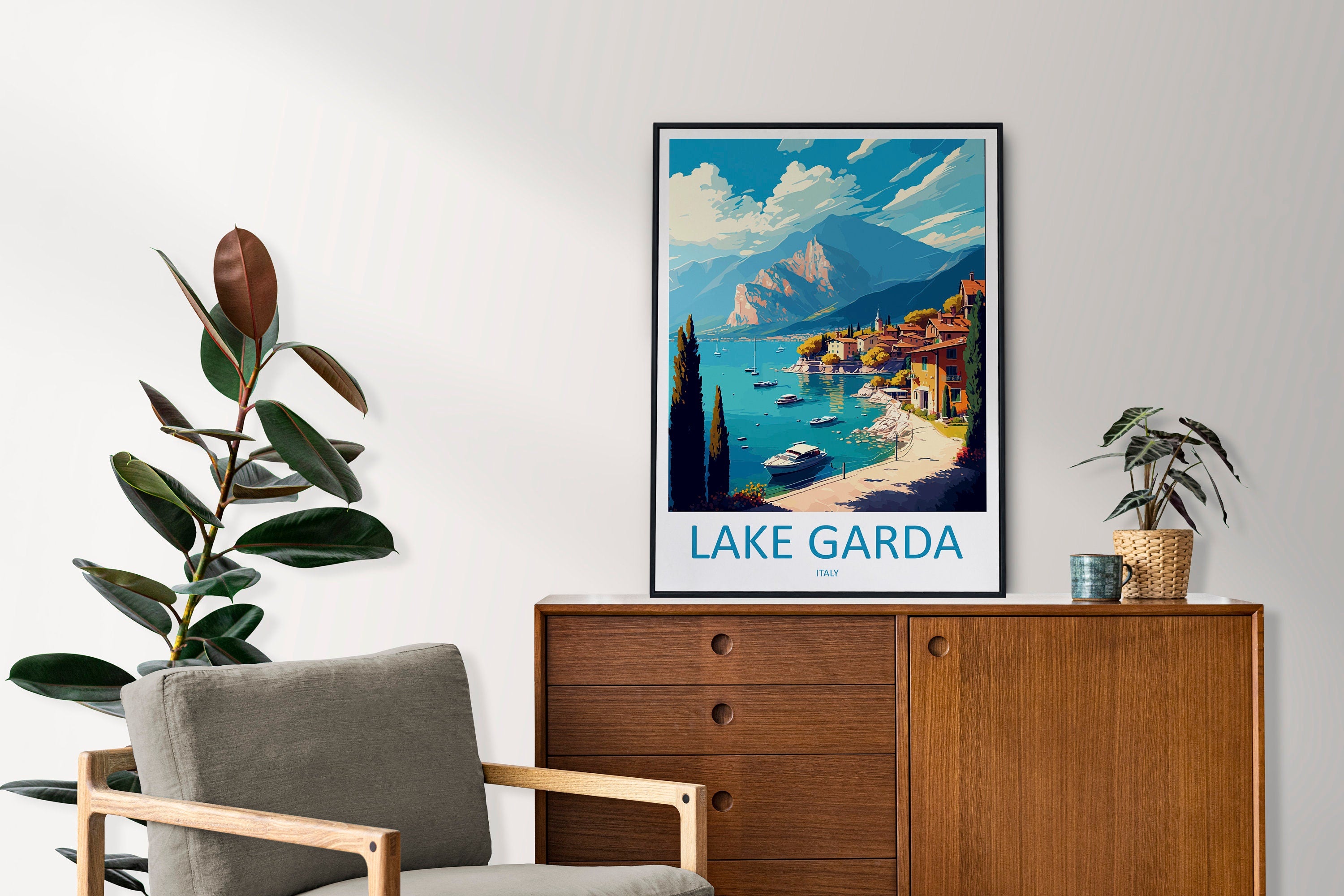 Lake Garda Travel Print