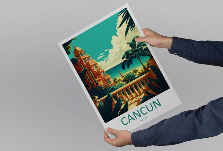 Cancun Travel Print Wall Art Cancun Wall Hanging Home Decoration Cancun Gift Art Lovers Wall Art Print Art Cancun Wall Hanging Poster Decor