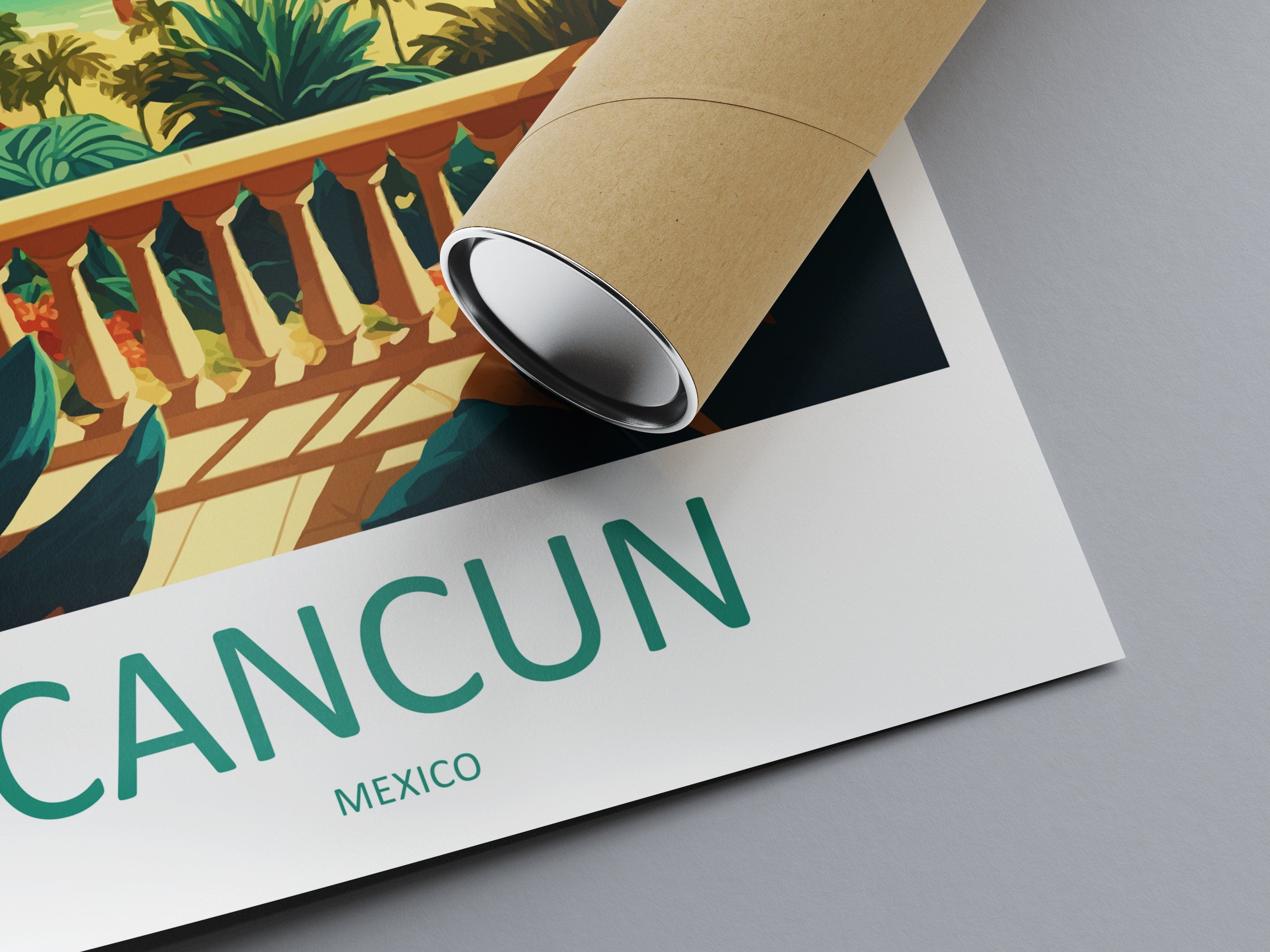 Cancun Travel Print