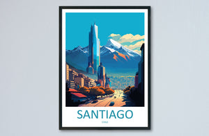 Santiago Travel Print