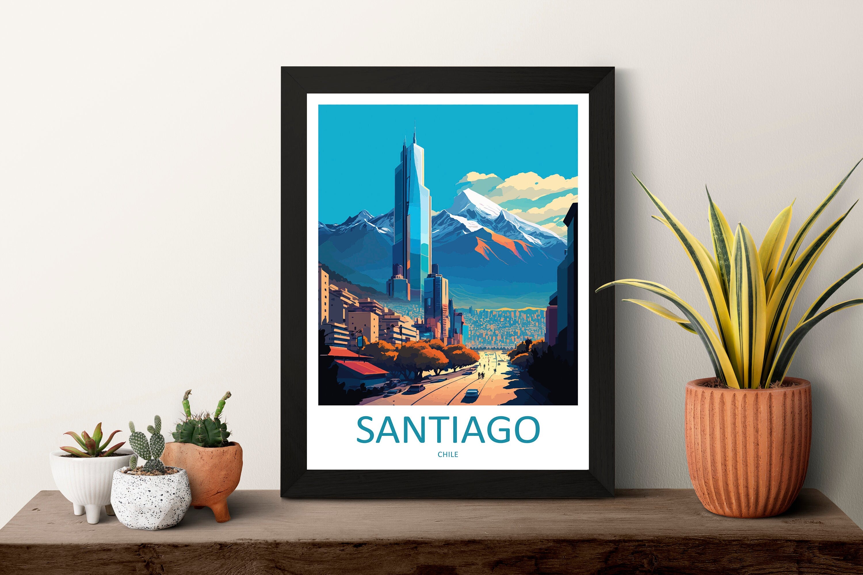 Santiago Travel Print