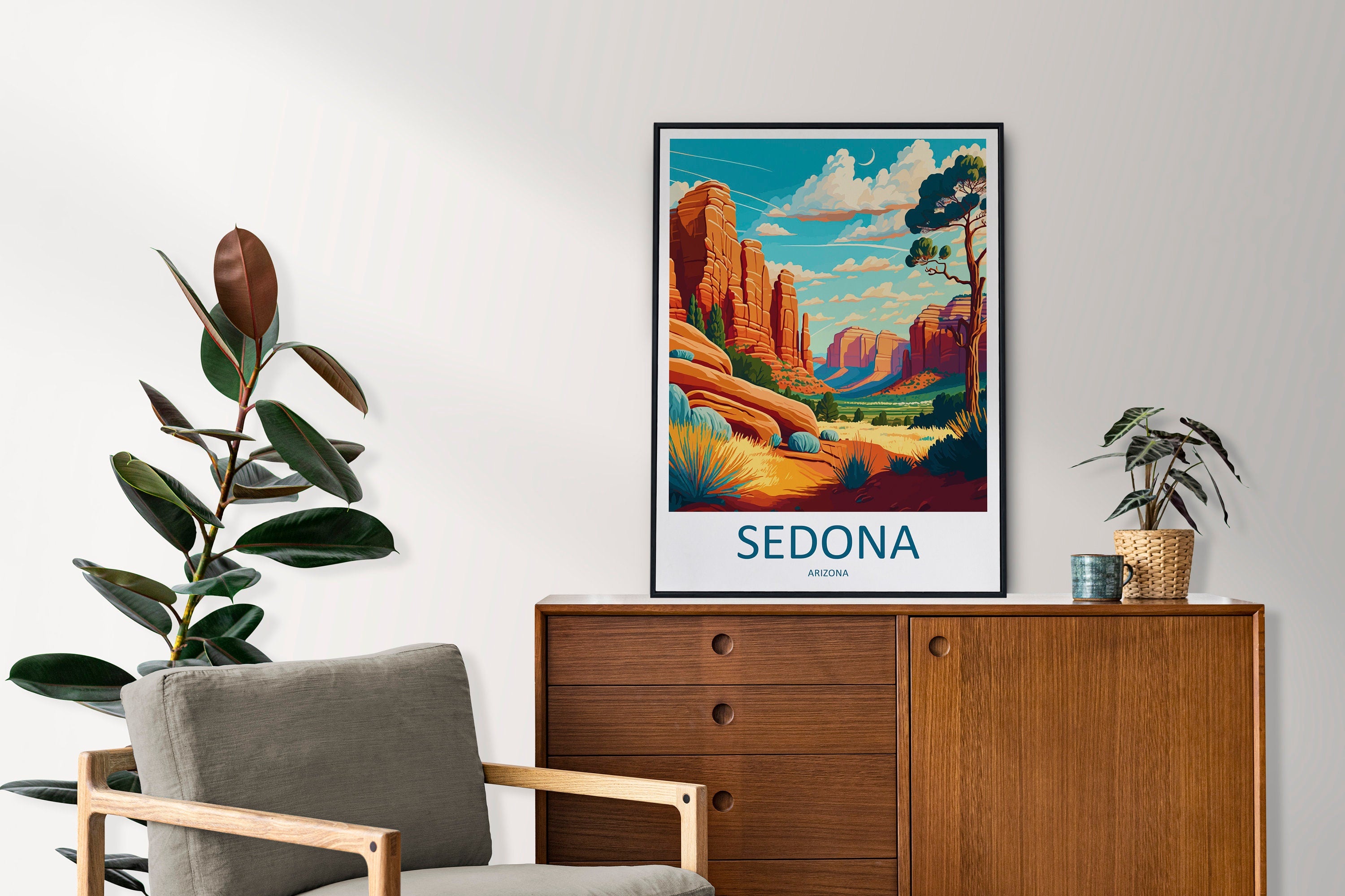 Sedona Travel Print Sedona Home Décor Arizona Art Print Sedona Wall Print For Sedona Gift Wall Hanging Arizona Sedona Desert Artwork Décor