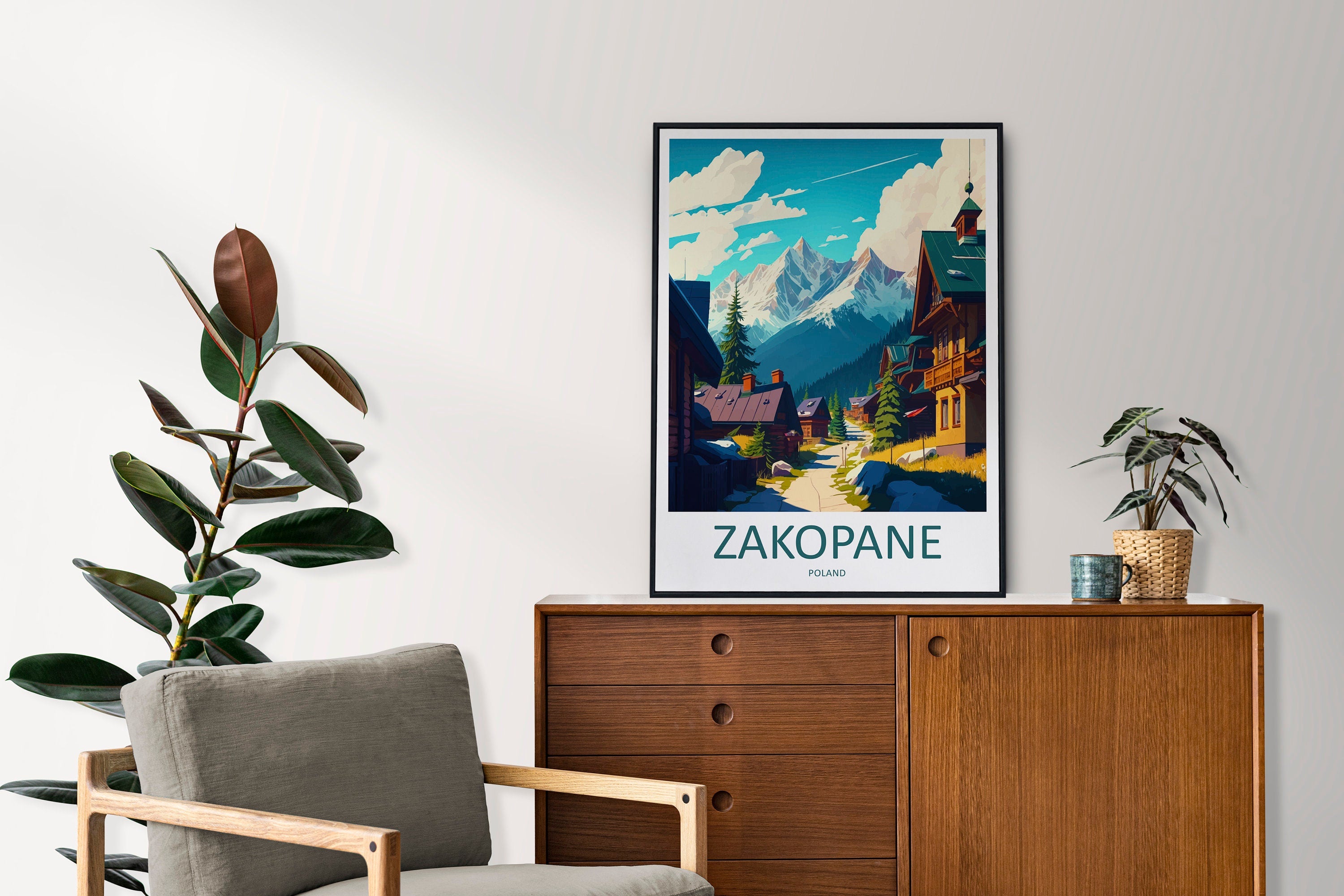 Zakopane Travel Print Zakopane Home Décor Poland Art Print Polish Wall Print For Zakopane Gift Wall Hanging Zakopane Artwork Décor