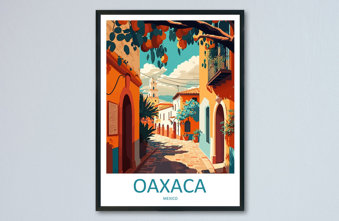 Oaxaca Travel Print Wall Art Oaxaca Wall Hanging Home Decoration Oaxaca Gift Art Lovers Wall Art Print Art Oaxaca Wall Hanging Poster Décor