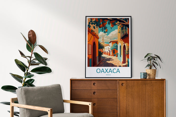 Oaxaca Travel Print Wall Art Oaxaca Wall Hanging Home Decoration Oaxaca Gift Art Lovers Wall Art Print Art Oaxaca Wall Hanging Poster Décor