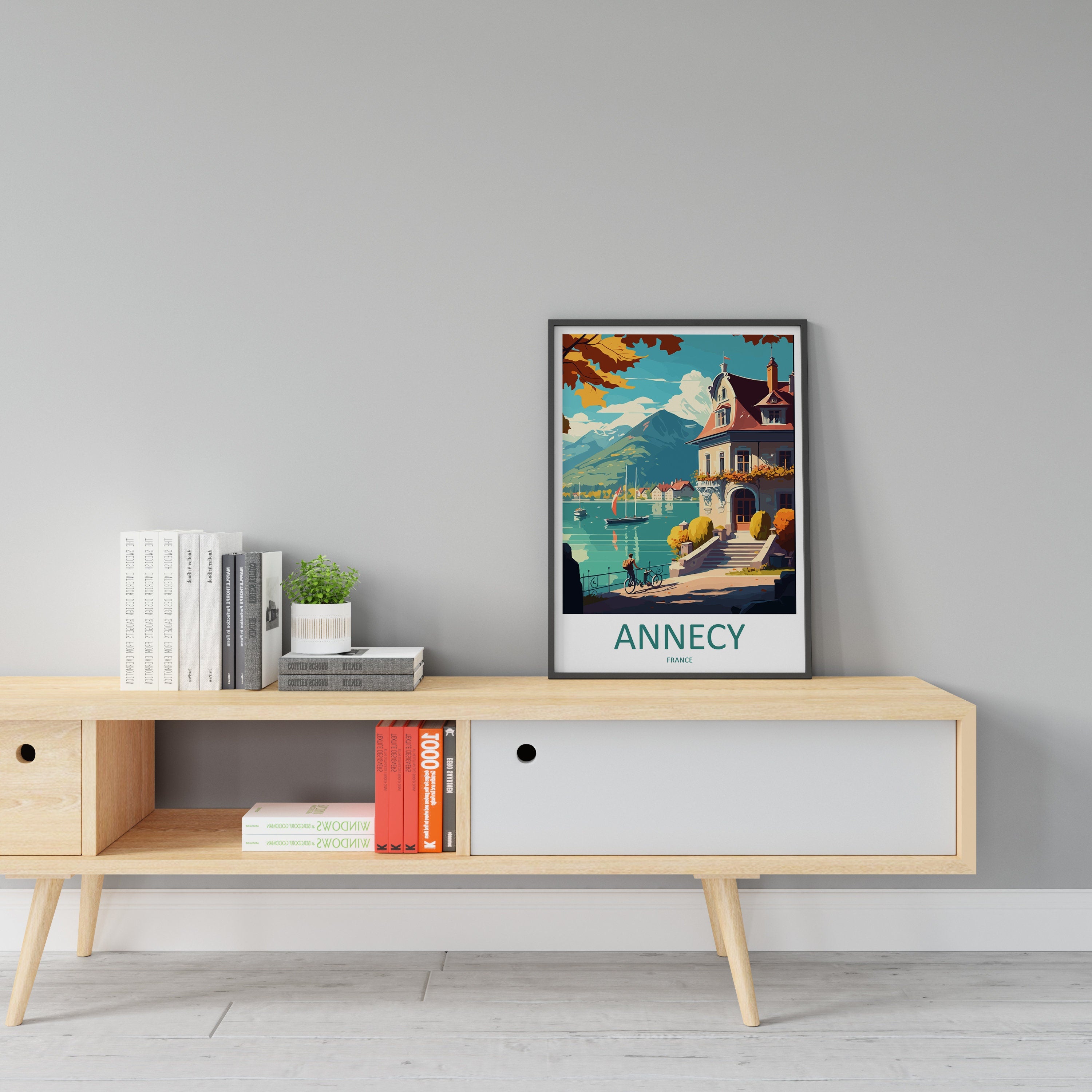 Annecy Travel Print