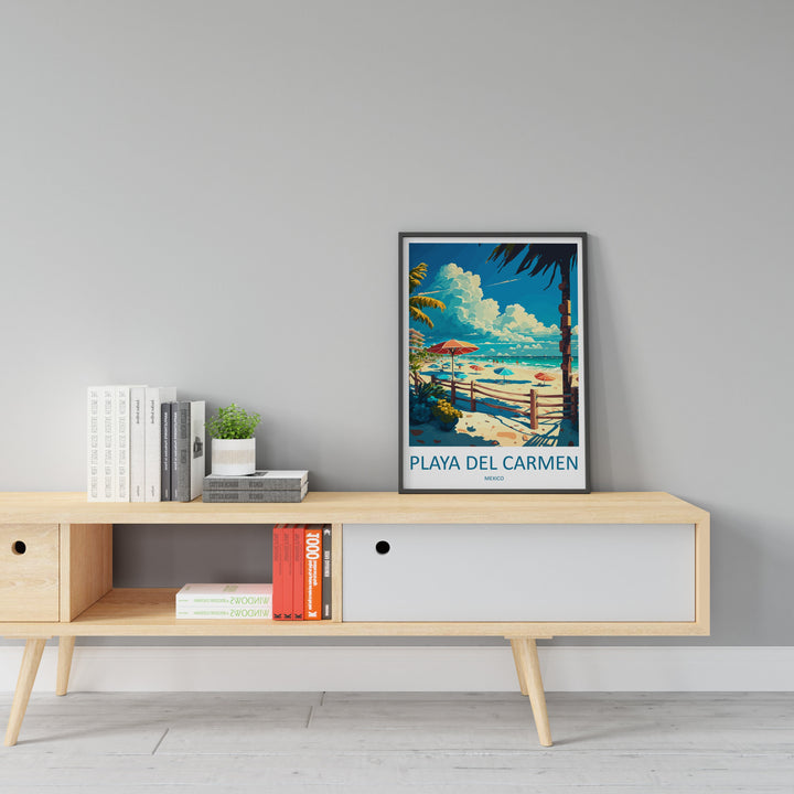 Playa Del Carmen Travel Print Wall Art Playa Del Carmen Wall Hanging Home Decoration Playa Del Carmen Gift Art Lovers Wall Art Print Art