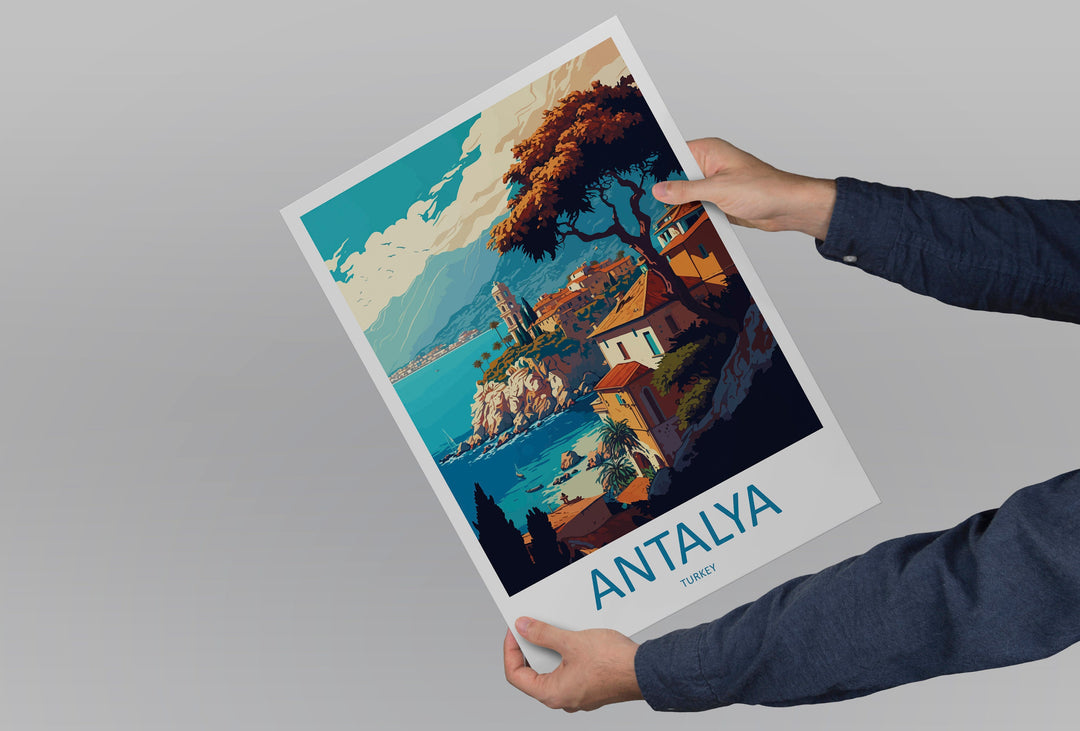 Antalya Travel Print Wall Art Antalya Wall Hanging Home Decoration Antalya Gift Art Lovers Wall Art Print Art Antalya Wall Print Turkey Art