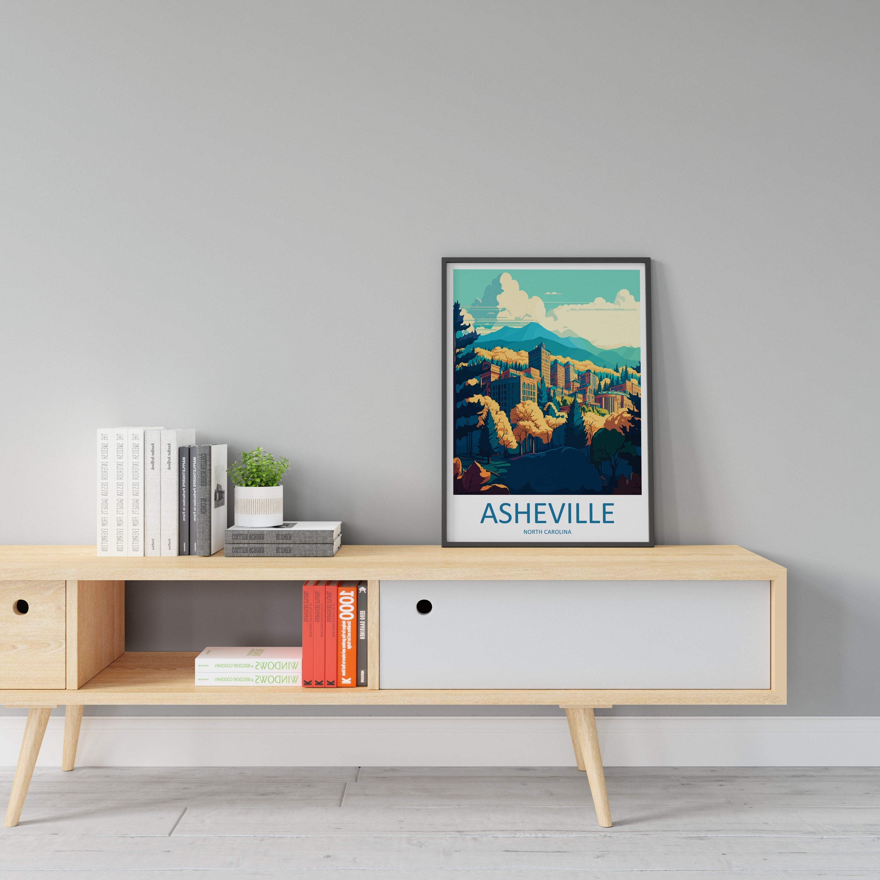 Asheville Print Asheville Home Décor North Carolina Art Print Asheville Wall Print For Asheville Gift Wall Hanging North Carolina Artwork