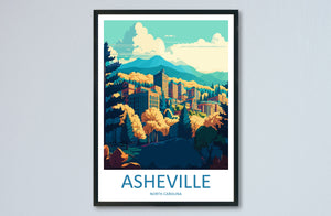 Asheville Print Asheville Home Décor North Carolina Art Print Asheville Wall Print For Asheville Gift Wall Hanging North Carolina Artwork