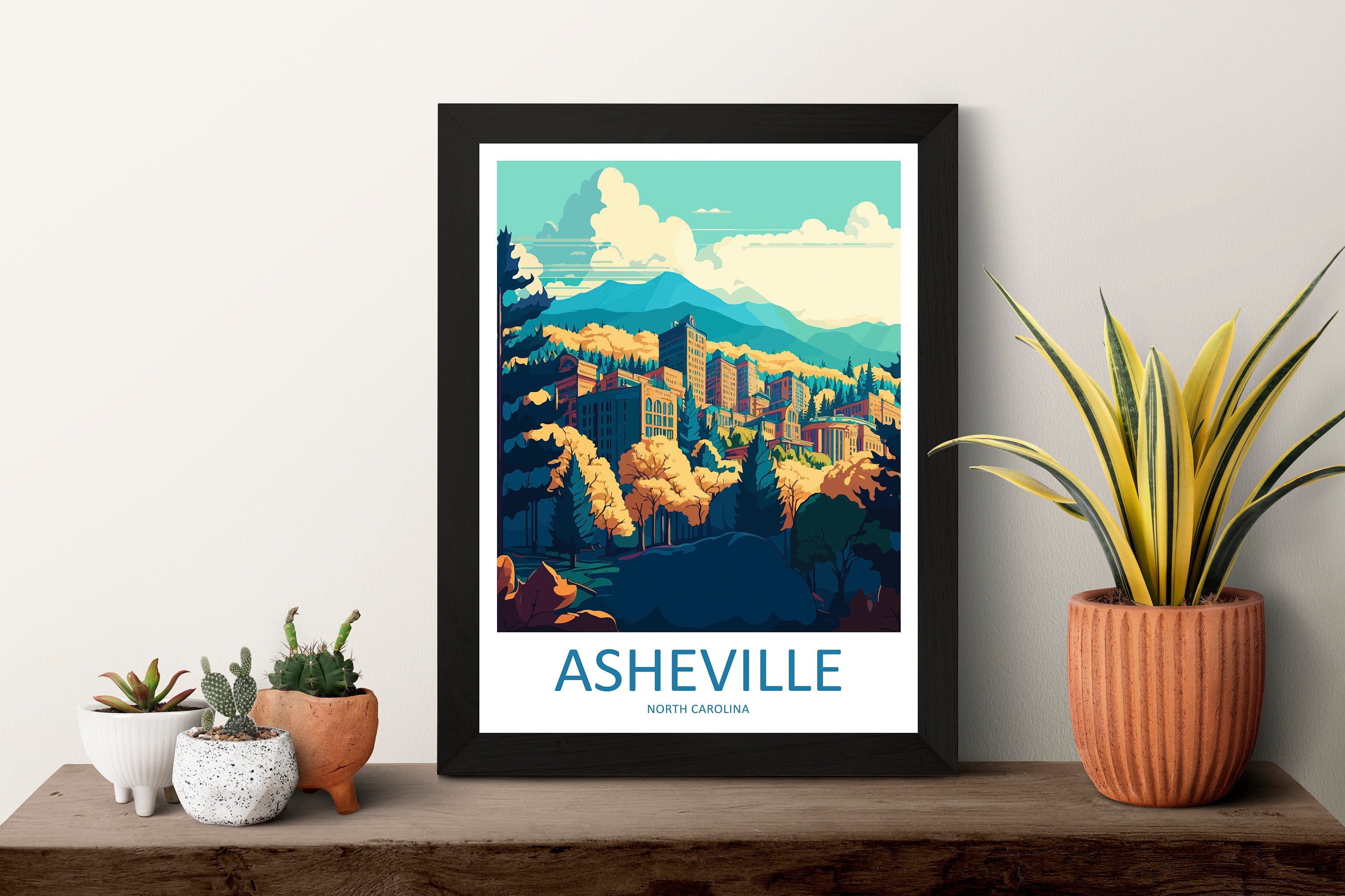 Asheville Print Asheville Home Décor North Carolina Art Print Asheville Wall Print For Asheville Gift Wall Hanging North Carolina Artwork