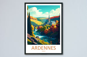 Ardennes Print Ardennes Home Décor France Art Print Ardennes Wall Print For France Gift Wall Hanging Ardennes France Home Decor Ardennes Art