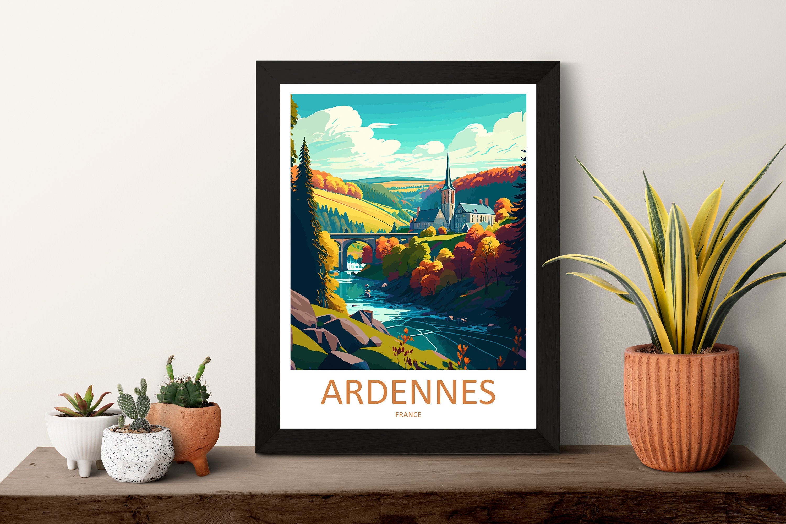 Ardennes Print Ardennes Home Décor France Art Print Ardennes Wall Print For France Gift Wall Hanging Ardennes France Home Decor Ardennes Art