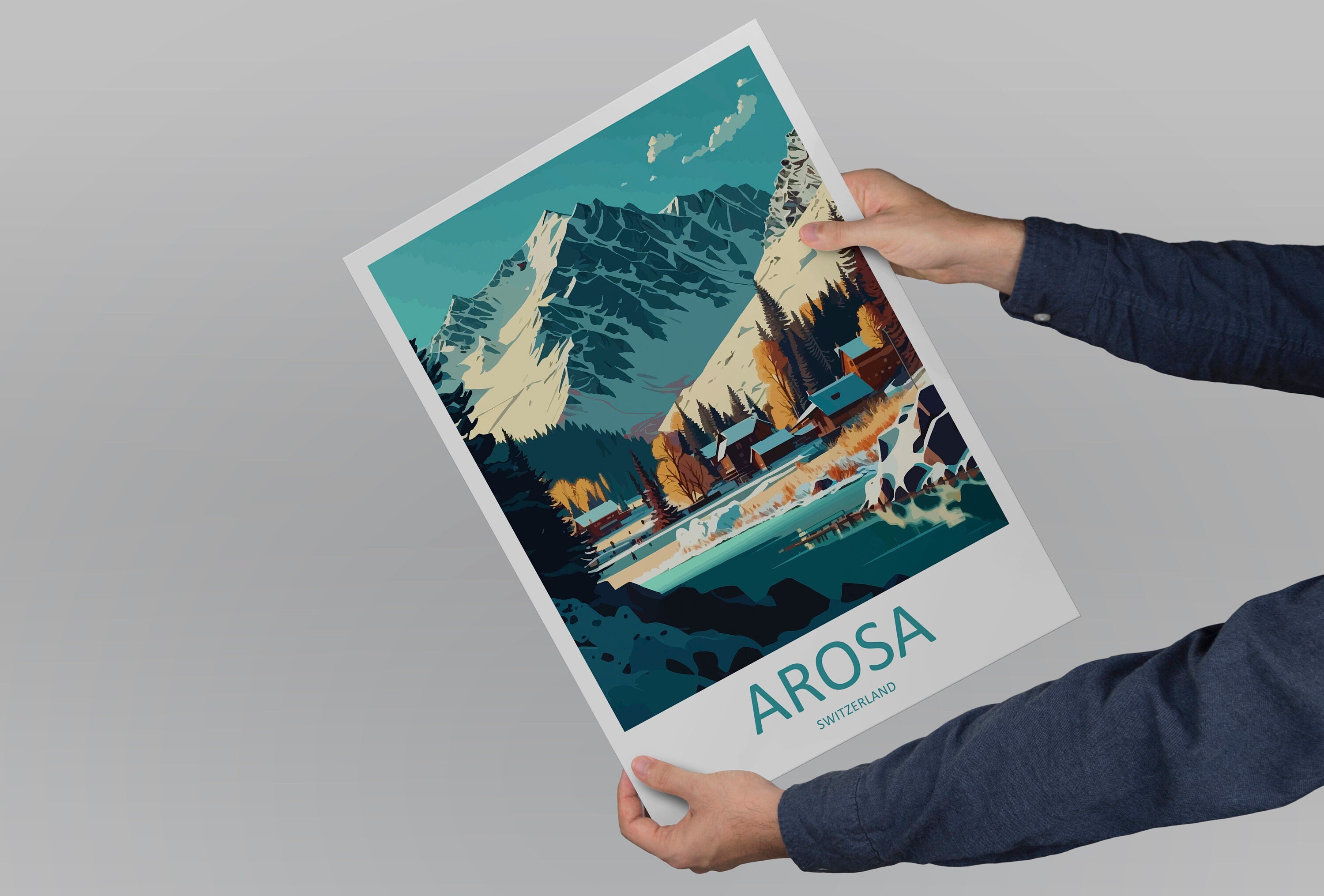 Arosa Print Arosa Home Décor Switzerland Art Print Arosa Wall Print For Switzerland Gift Wall Hanging Arosa Swiss Home Decor Arosa Artwork