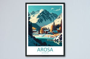 Arosa Print Arosa Home Décor Switzerland Art Print Arosa Wall Print For Switzerland Gift Wall Hanging Arosa Swiss Home Decor Arosa Artwork